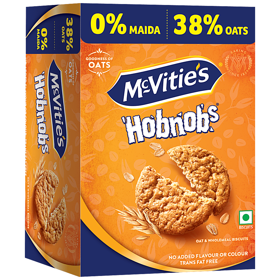 Mcvitie's Hobnobs Oats & Wholemeal Biscuits, 30.77 G (5 Pcs X 30.77 G)