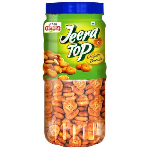 Priyagold Jeera Top Biscuits, Chatpata, 200 G Jar