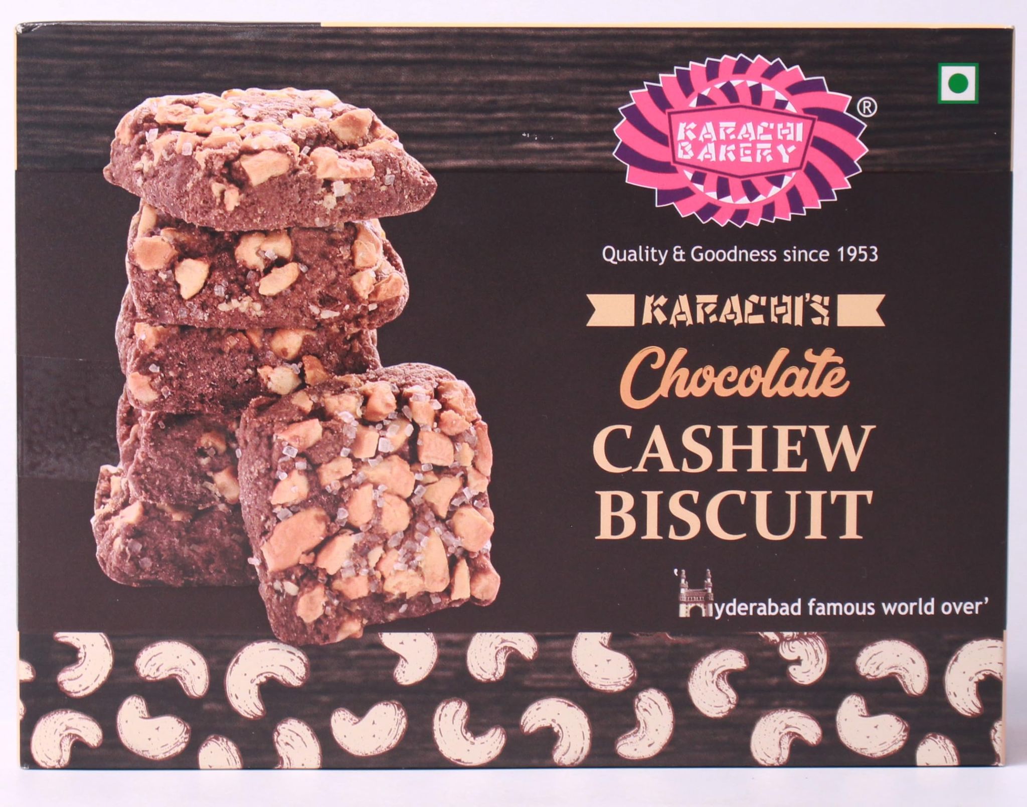 Karachi Bakery Chocolate Cashew Biscuits, 400G