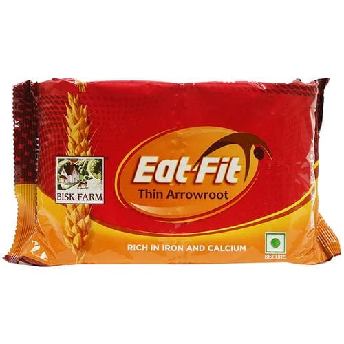 Bisk Farm Biscuits, Thin Arrowroot, Rich In Iron & Calcium, Teatime Snack, 300 G Pouch