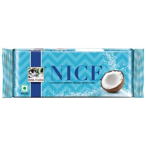 Bisk Farm Nice Coconut Biscuits, Sprinkled With Sugar For Extra Taste, 150 G Pouch
