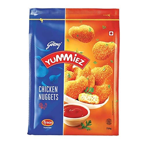Godrej Yummiez Chicken Nuggets Pouch, 750 G