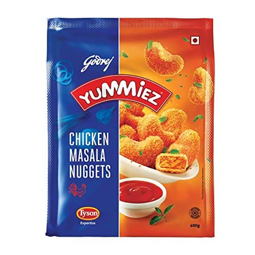 Godrej Yummiez Chicken Masala Nuggets Pouch, 400 G