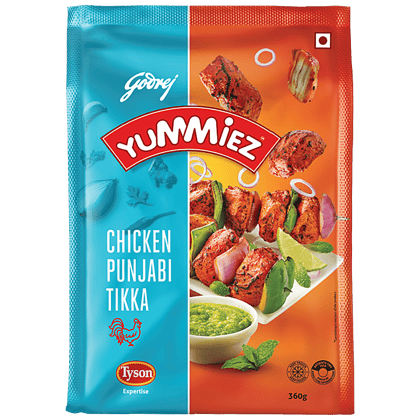 Godrej Yummiez Yummiez Punjabi Tikka, Chicken, 360 G Pouch