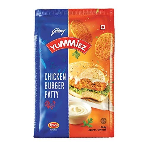 Godrej Yummiez Chicken Burger Patty, 300 G Pack