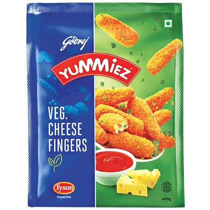 Godrej Yummiez Cheese Finger, Veg, 400 G Pouch