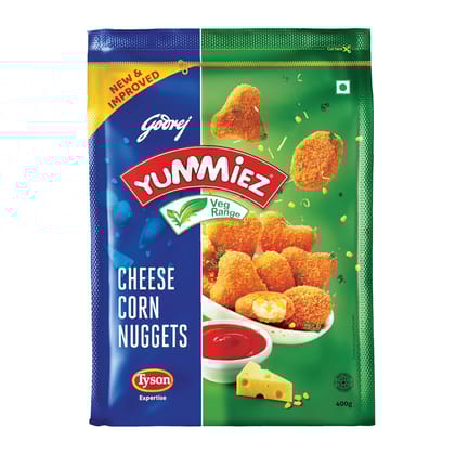 Godrej Yummiez Cheese Corn Nuggets, 400 G Pouch