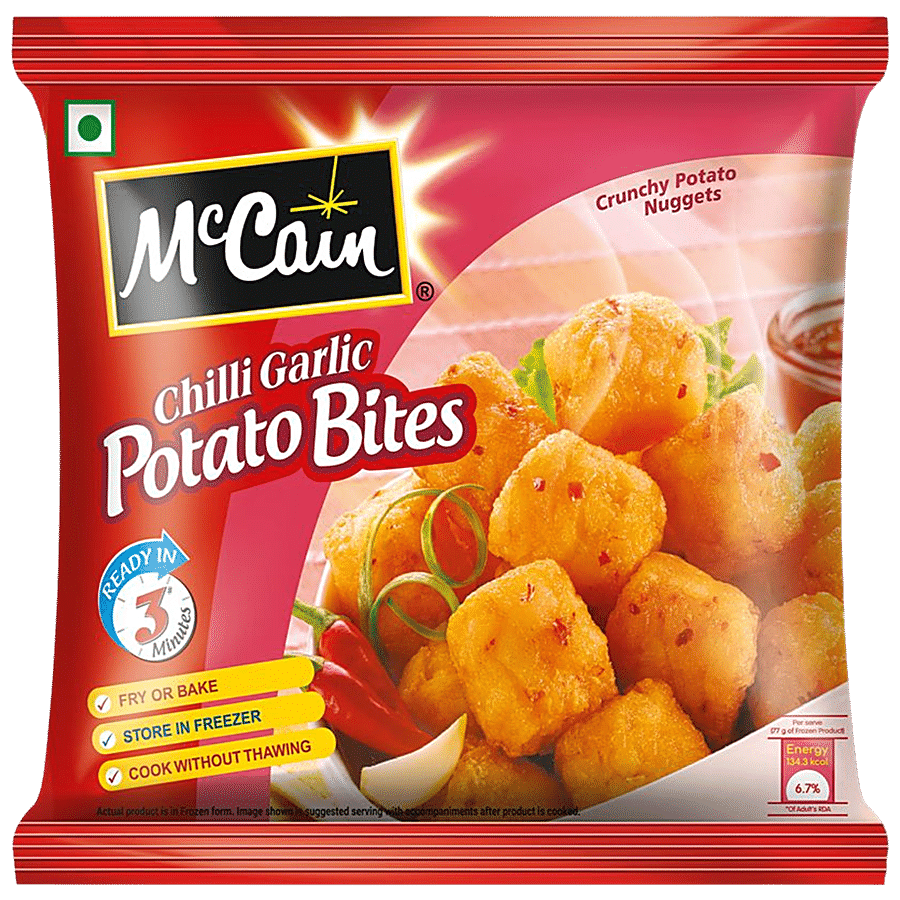 Mccain Potato Bites, Chilli Garlic, 420 G Pouch