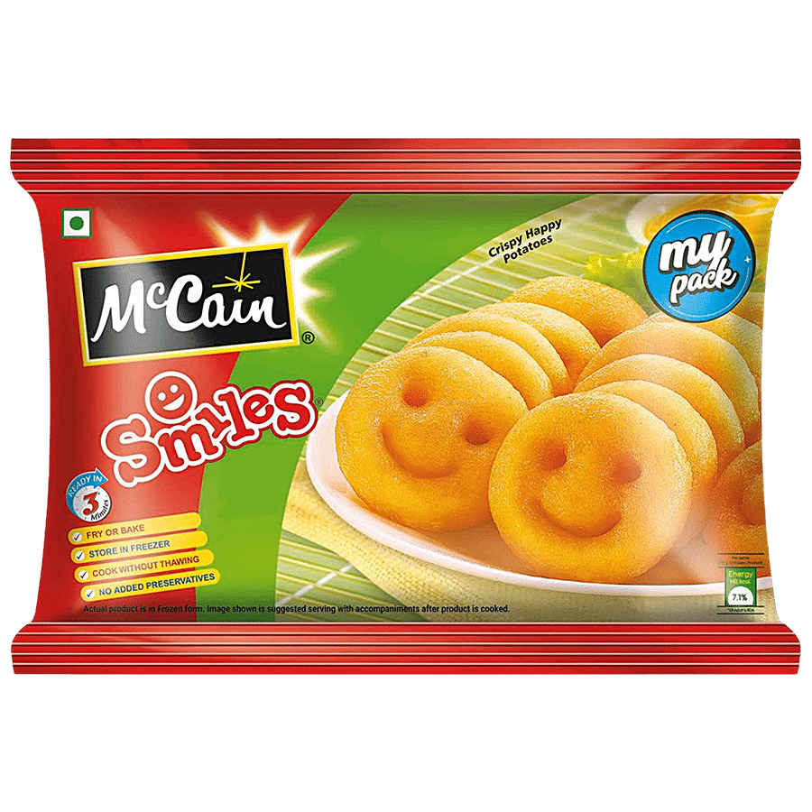 Mccain Smiles, Crispy Happy Potato, 175 G Pouch