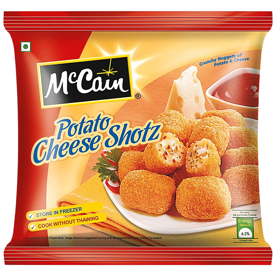 Mccain Potato Cheese Shotz, Crunchy Nuggets Of Potatoes & Cheese, 400 G