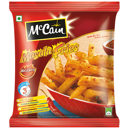 Mc cain Masala Fries, Hot & Spicy, 420 G