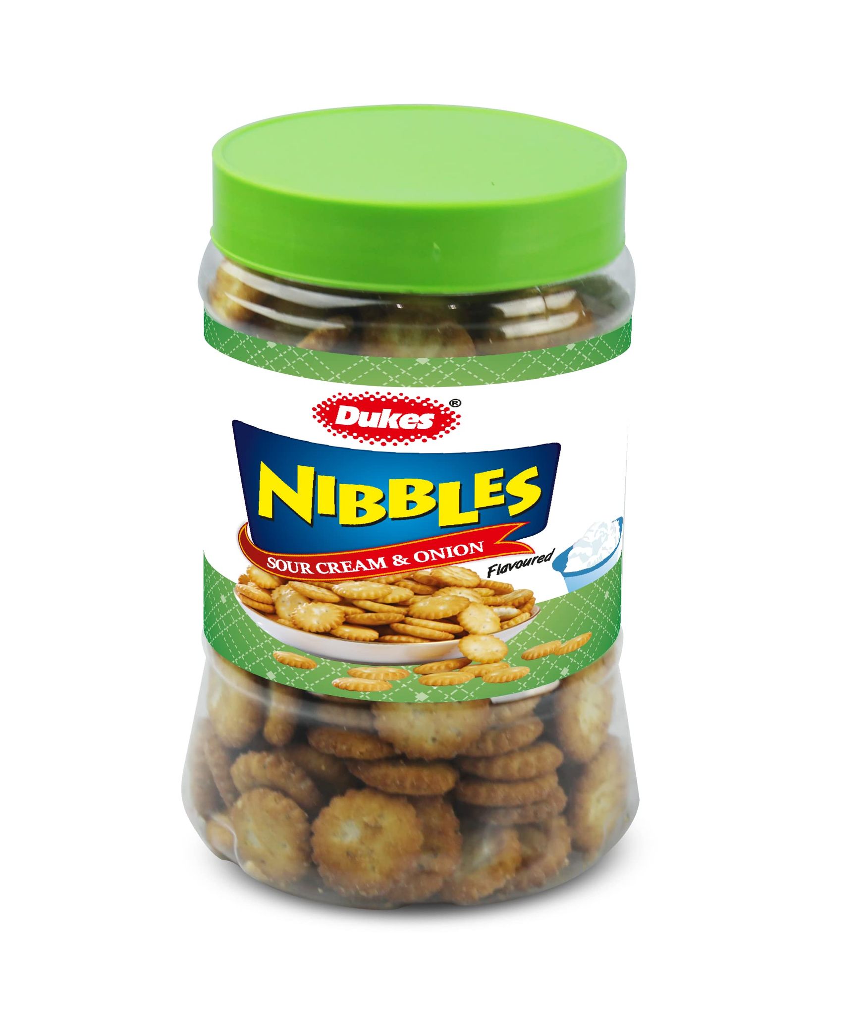 Dukes Nibbles Sour Cream & Onion Crackers, 150G