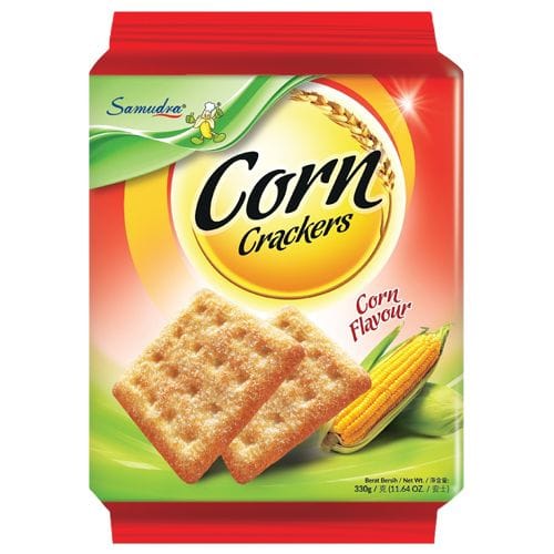 Samudra Crackers, Corn, 330 G