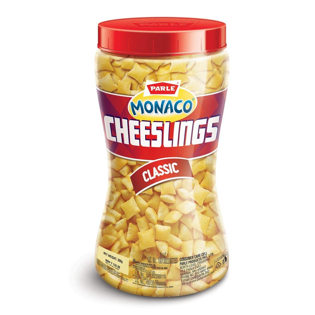 Parle Monaco Cheeslings, 300G