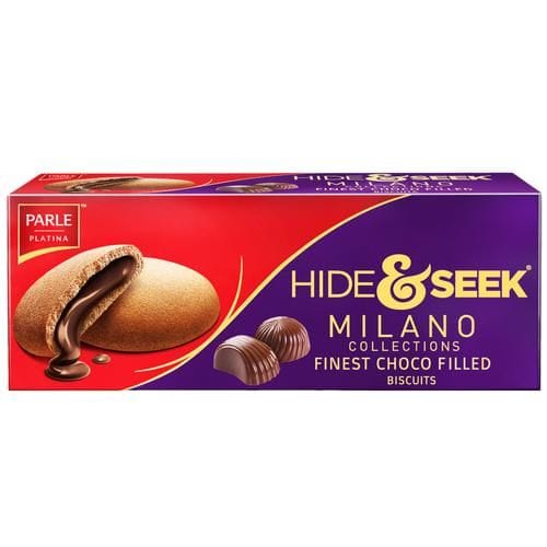 Parle Platina Hide N Seek Milano Collections Finest Choco Filled Biscuits, 75 G