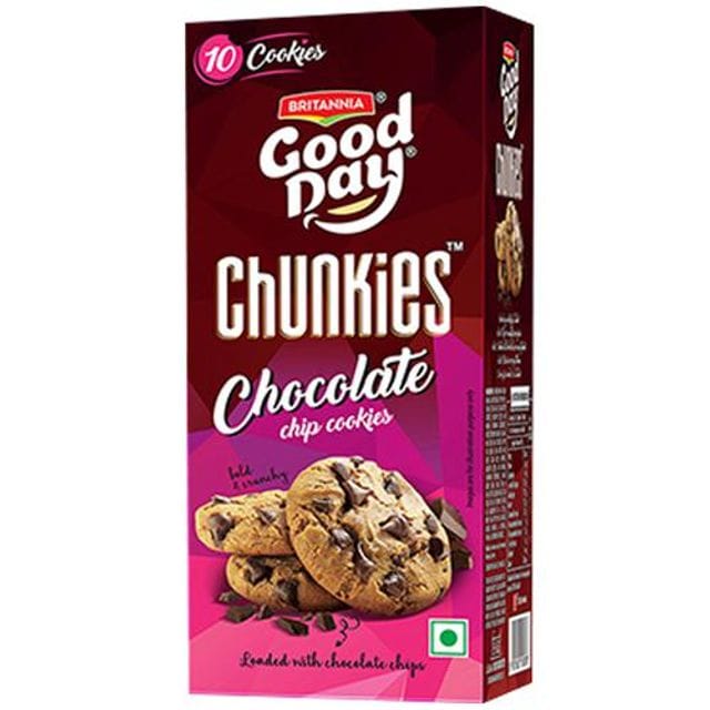 Britannia Good Day Chunkies Chocolate Cookies, 120 G