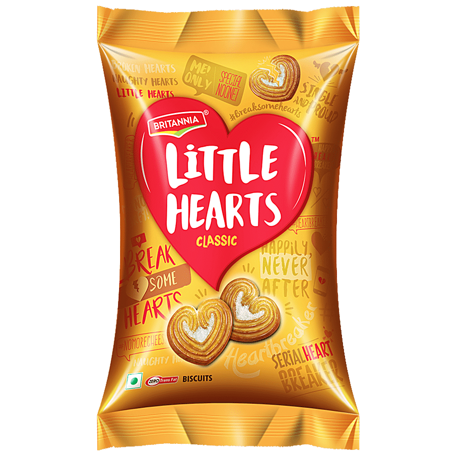 Britannia Little Hearts Biscuits, 75 g
