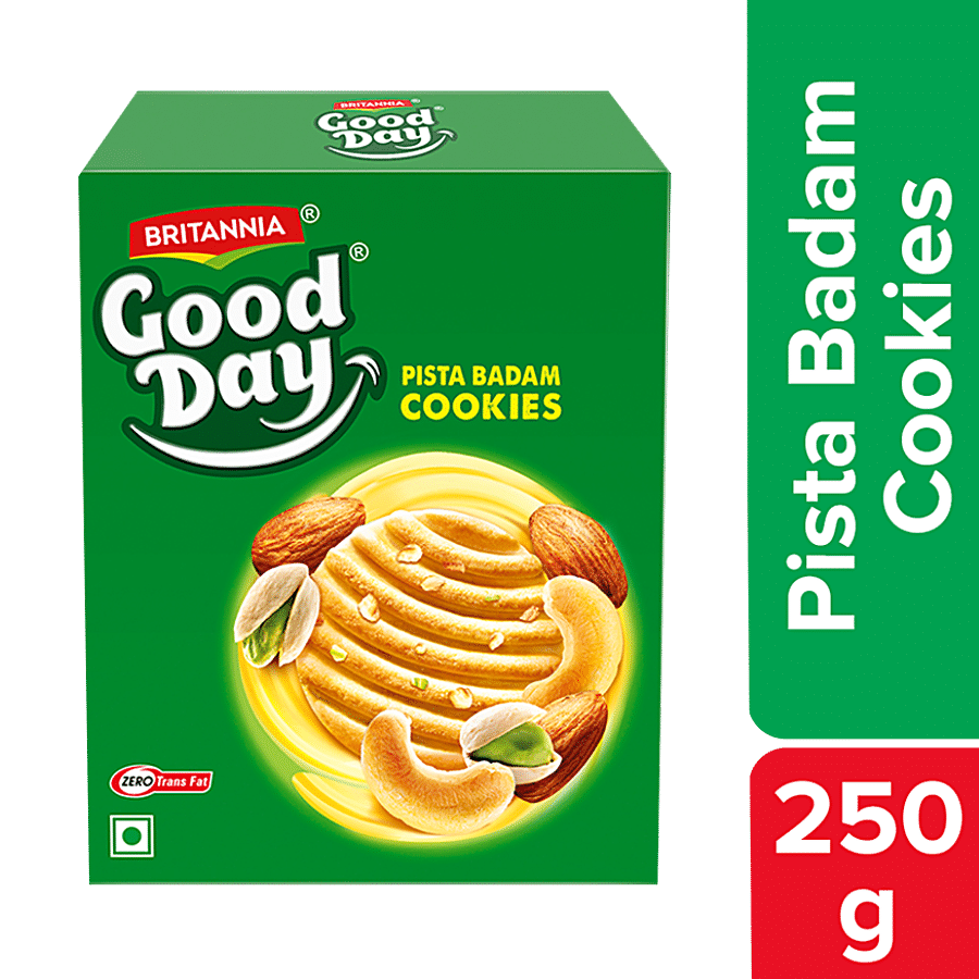 Britannia Good Day Pista Badam Cookies, 250 G