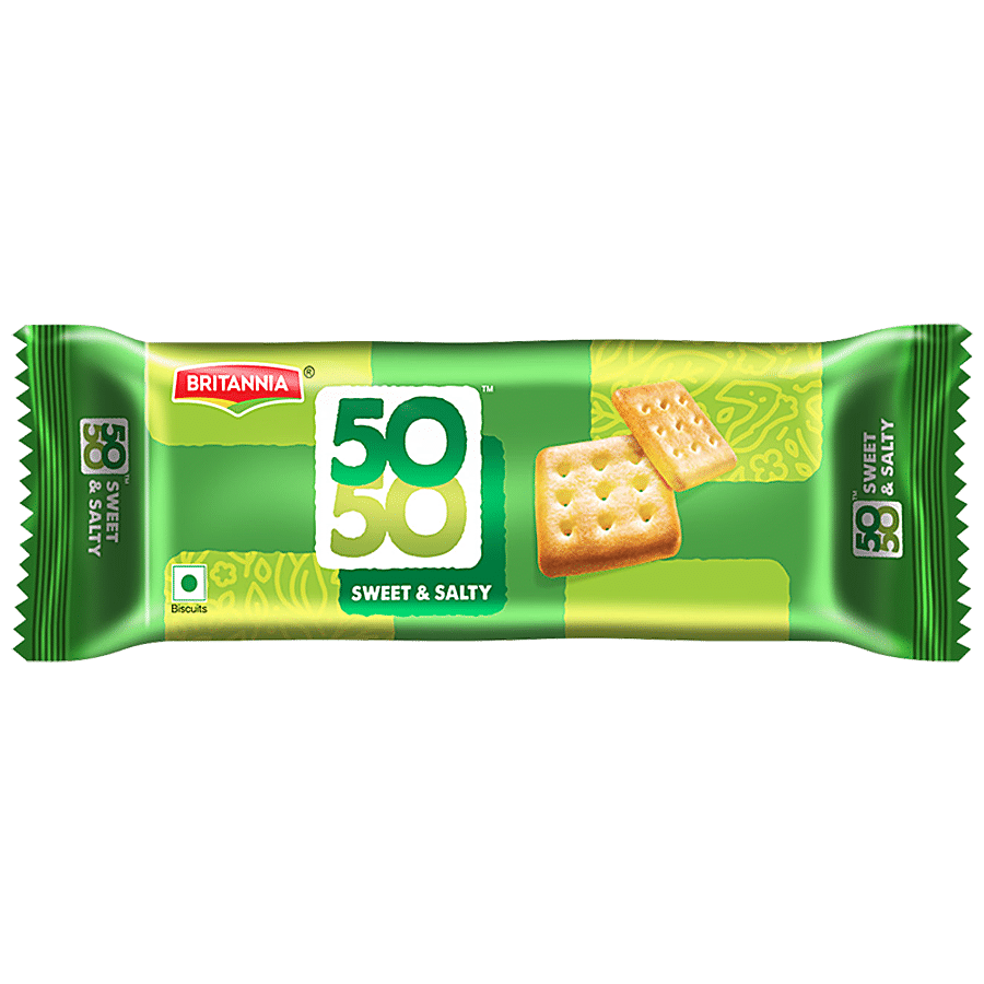Britannia 50, 50 Sweet & Salty Biscuits, 62.8 G
