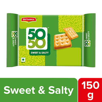 Britannia 50, 50 Sweet & Salty Biscuits, 150 G