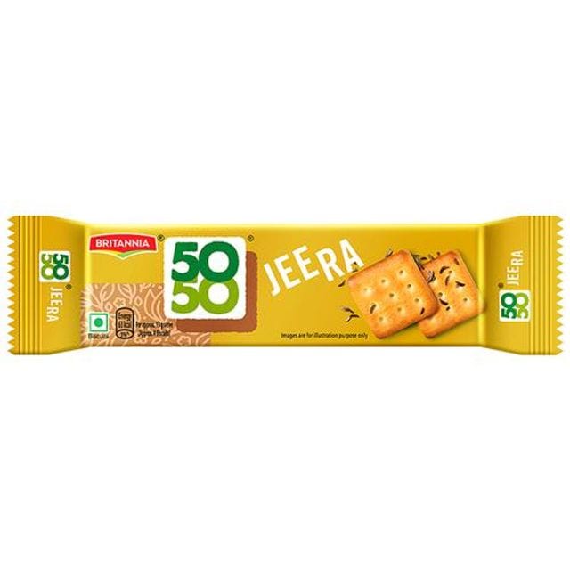 Britannia 50, 50, Jeera Masti Biscuits, Teatime Snack, 66 G