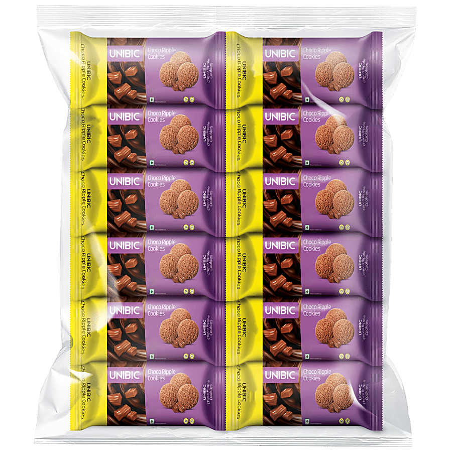 Unibic Choco Ripple Cookies, 60 G (Pack Of 12)