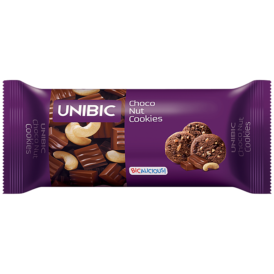 Unibic Choco Nut Cookies, 75 G Carton