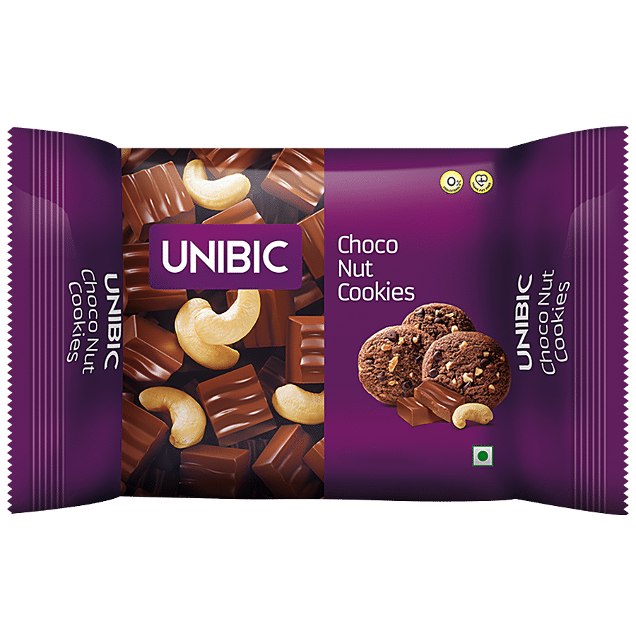 Unibic Cookies, Choco, Nut, 150 G Pouch