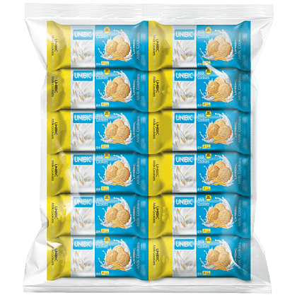 Unibic Milk Cookies, 60 G (Pack Of 12)