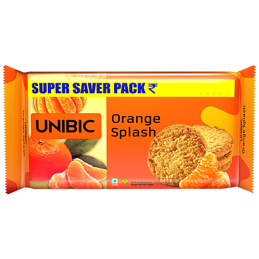 Unibic Foods Cookies, Orange Splash, Super Saver Pack, 500 G Pouch