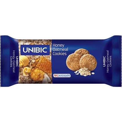 Unibic Cookies, Honey Oatmeal, 75 G Pouch