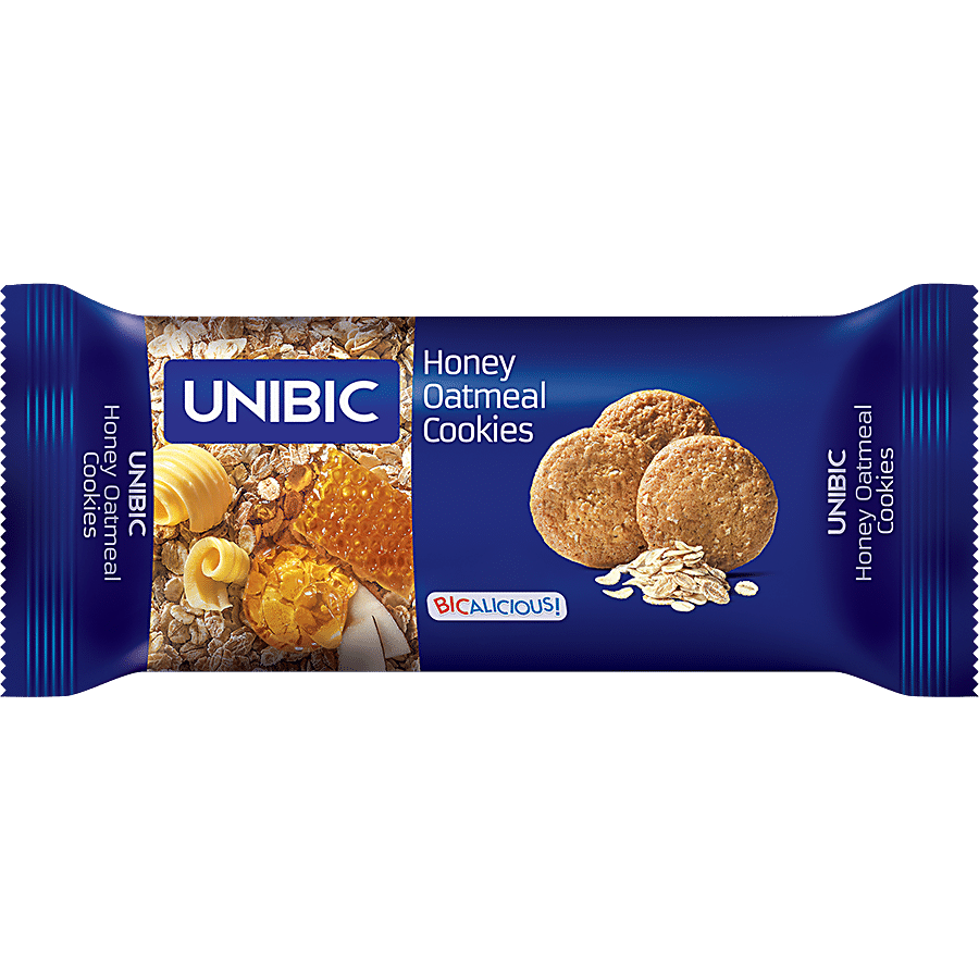 Unibic Cookies, Honey Oatmeal, 75 G Pouch