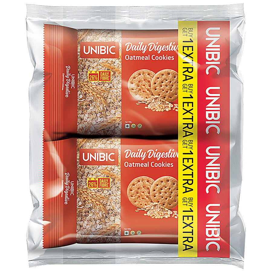 Unibic Cookies, Daily Digestive Oatmeal, 150 G *2