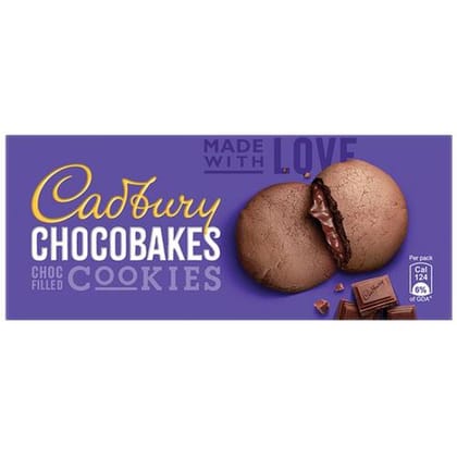 Cadbury Chocobakes Chocobakes Cookies, Delectable, Smooth & Crunchy, 25 G
