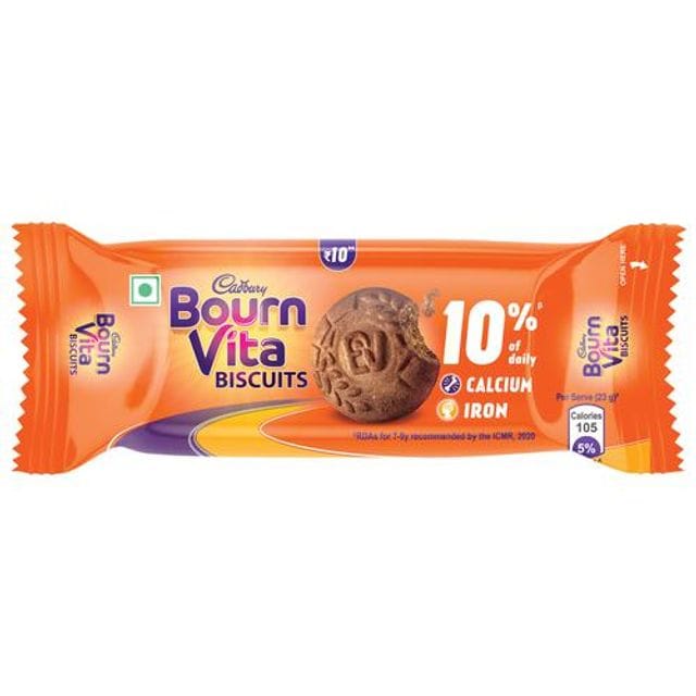 Cadbury Bournvita Biscuits Biscuits, Cookies With Prohealth Vitamins, 41.85 G Pouch