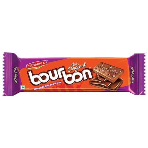 Britannia Bourbon Cream Biscuit - Chocolate Flavor 150gm