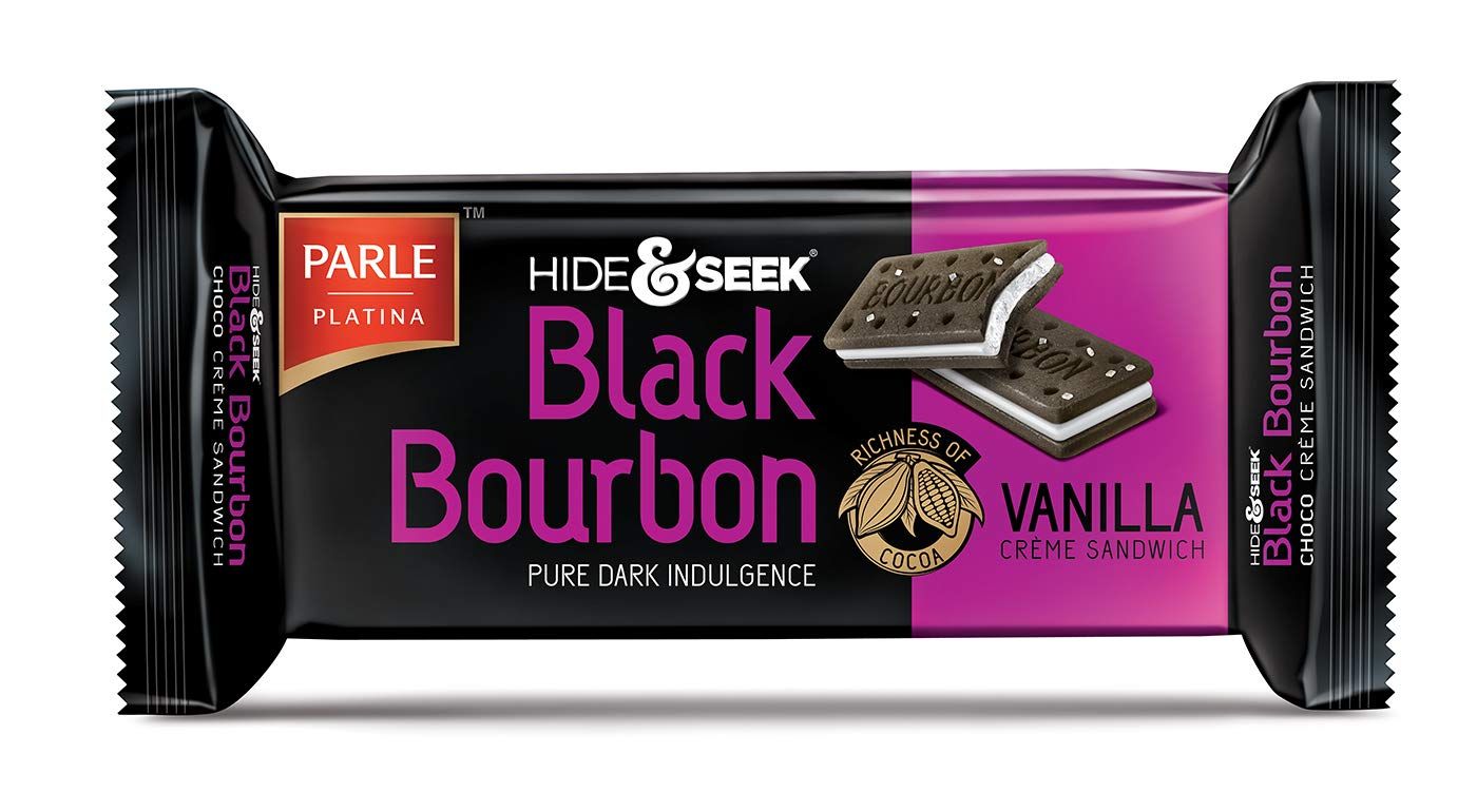 Parle Hide & Seek Black Bourbon (Vanila Creme Sandwich)