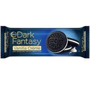 Itc Sunfeast Dark Fantasy Vanilla Creme Biscuits, 50G