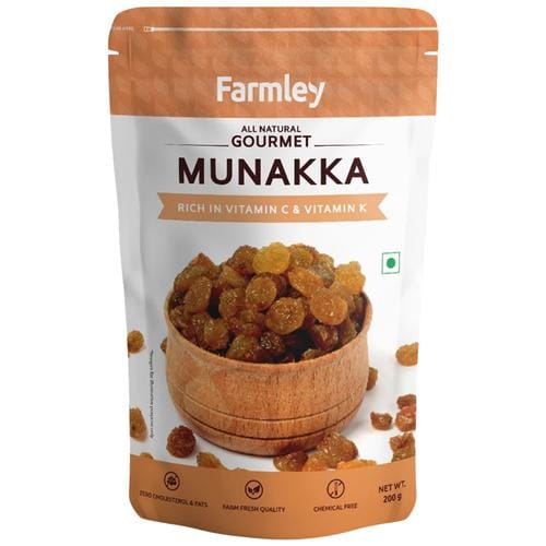 Farmley Premium Munakka, Rich In Protein, Perfect Snack, 200 G