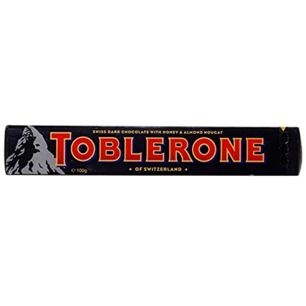 Toblerone Dark Chocolate With Honey And Almond Nougat Pouch, 100 G