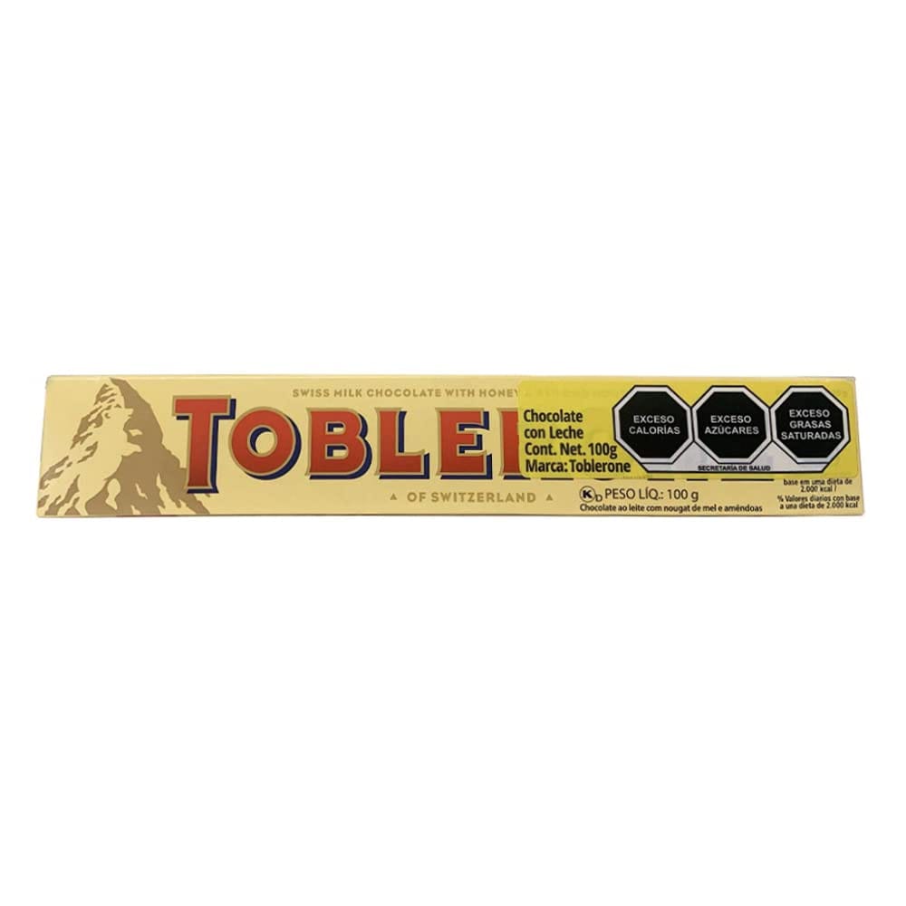 Toblerone Milk Chocolate With Honey And Almond Nougat Pouch, 100 G