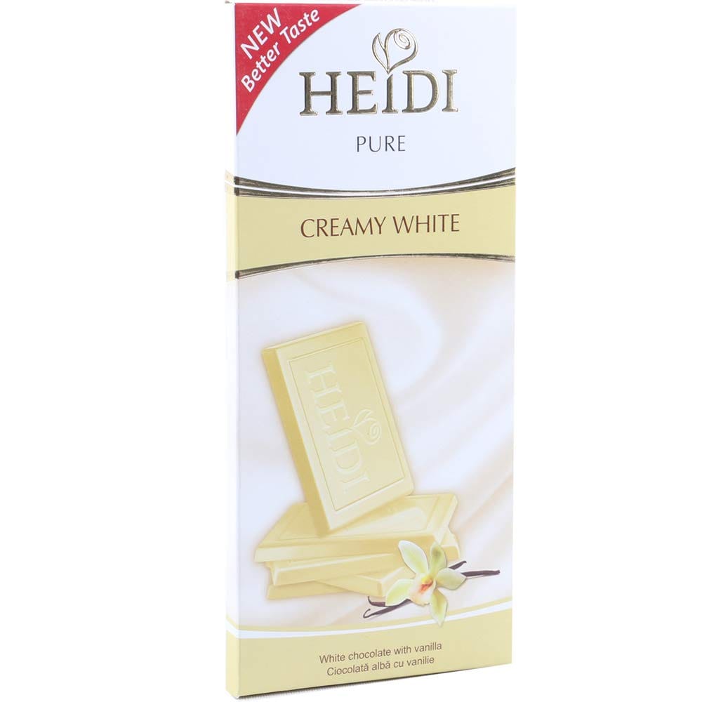 Heidi Rich Pure Creamy Vanilla White Chocolate, 80G, 100% Veg, Imported, Switzerland
