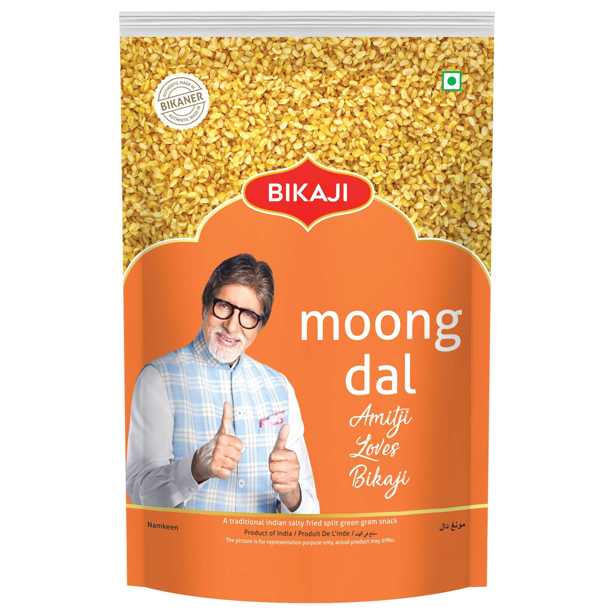 Bikaji Moong Dal, Salty Golden Beads, Mug Dal, Paasi Paruppu, Addictive Crunch, Fully Automated Preparation, Extraordinary Taste & Feeling, 400G Pack