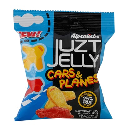 Alpenliebe Juzt Jelly Assorted Flavour Cars N Planes Pouch Pouch, 74.5 G