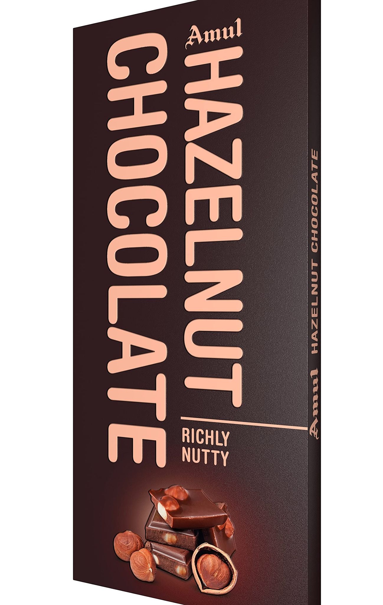 Amul Hazelnut Chocolate, Richly Nutty, 150 G
