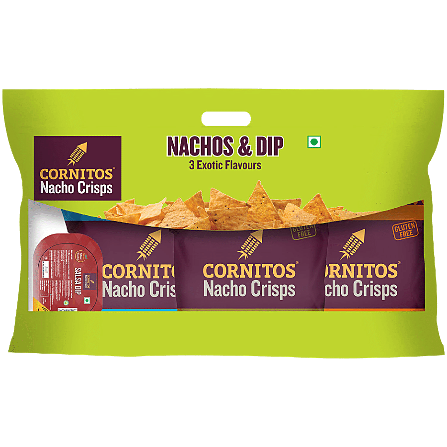 Cornitos Nachos With Salsa Combo, 140G