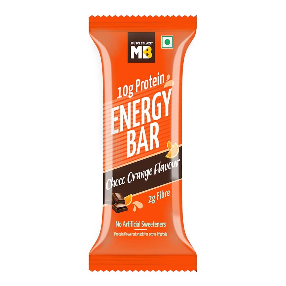 Muscleblaze Energy Bar, 1 Bar(S), Choco Orange (10G Protein)