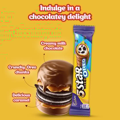 Cadbury 5 Star Oreo Chocolate Bar, 42 Gram