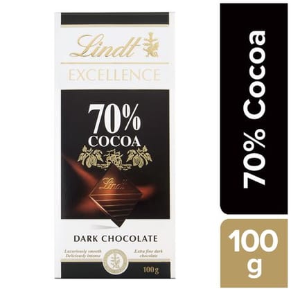Lindt Excellence Dark Chocolate, 70% Cocoa, 100 G