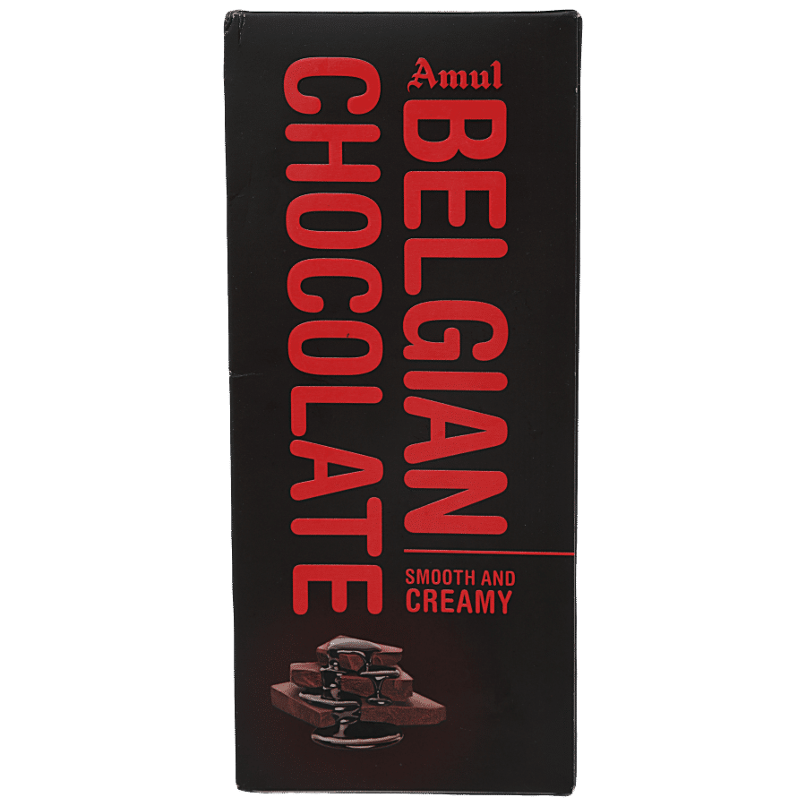 Amul Belgian Milk Chocolate, Velvety & Smooth, 125 G